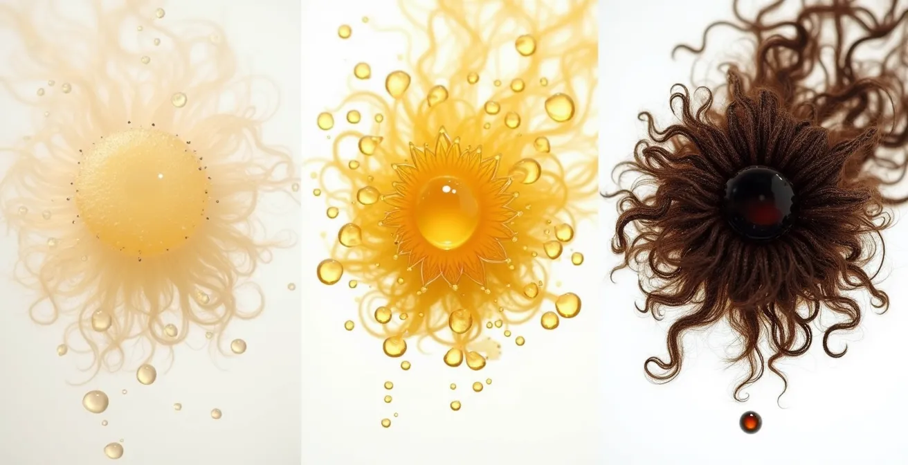 Demostración de aplicación de aceite de argán en diferentes tipos de cabello