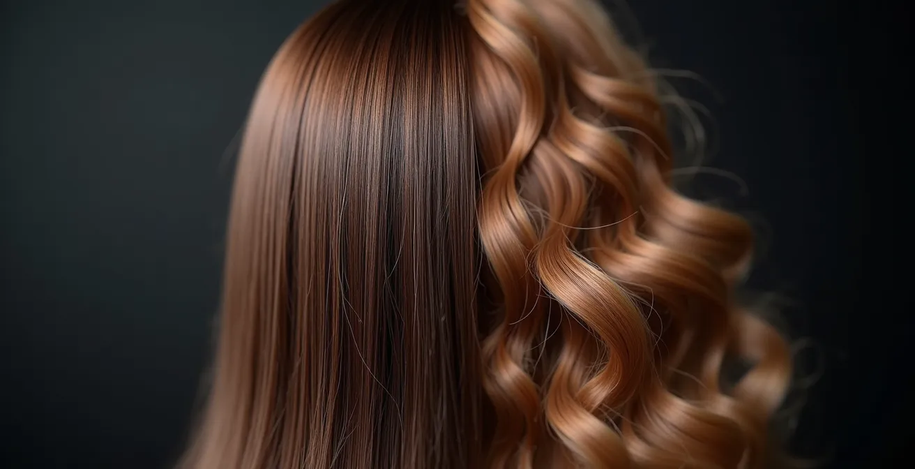 Comparación molecular de la acción de un alisado que modifica la estructura del cabello frente a un tratamiento nutritivo que solo recubre la cutícula.