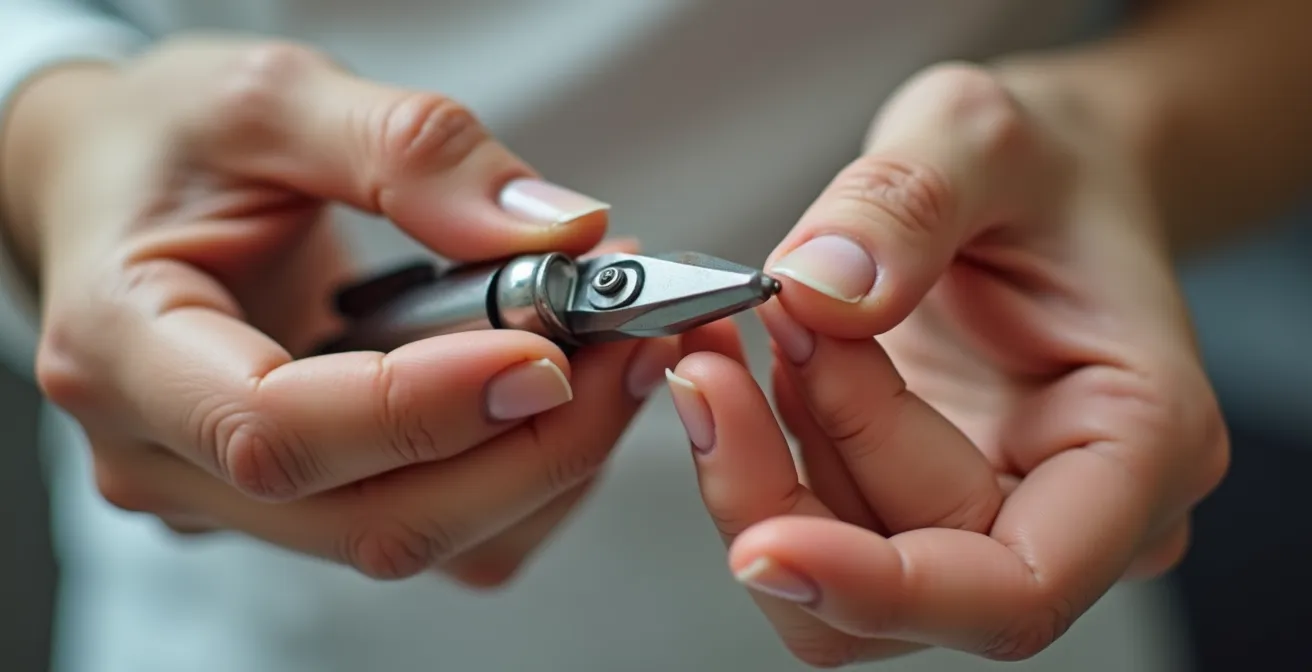 Técnica correcta de corte de padrastros con alicate profesional